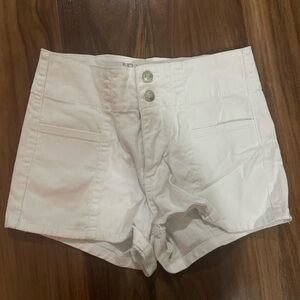 No Boundaries White High-Waist Women's Shorts